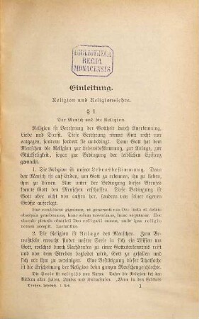 Lehrbuch der katholischen Religion für Obergymnasien, 1