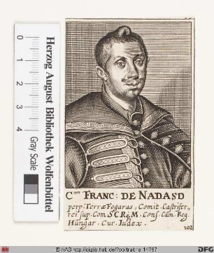 Bildnis Ferenc (Franz) III. Graf Nádasdy-Fogáras