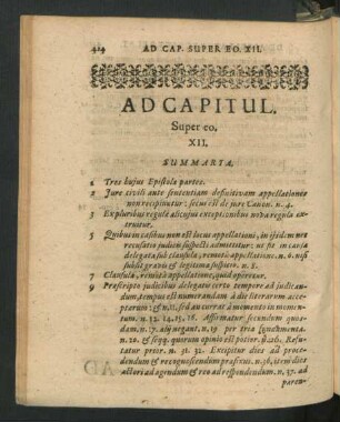 Ad Capitul. Super eo. XII.