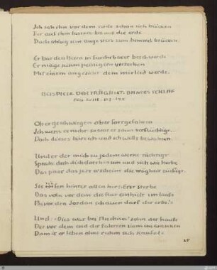 Beispiele der Trägheit, Dantes Schlaf (Fegefeuer XVIII, 127 - 145) : [SW X/XI: H34]; [SW X/XI, S. 69/179]