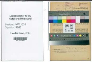 Entnazifizierung Otto Huettemann , geb. 24.11.1901 (Ingenieur)