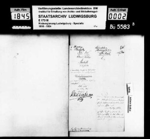 Kommunsachen: Rechnungssachen (Kassenreste), Oberamt Weinsberg