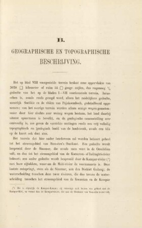 B. Geographische en topographische beschrijving