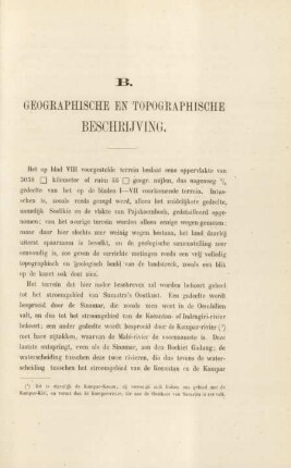 B. Geographische en topographische beschrijving