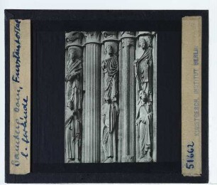 Bamberg, Dom,Bamberg, Dom, Fürstenportal : linkes Gewände, Skulpturen