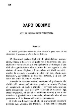 Capo Decimo Atti Di Giurisdizione Volontaria