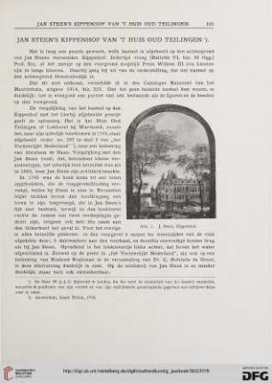 3.Ser. 2.1922: Jan Steen's Kippenhof van 't huis oud Teilingen