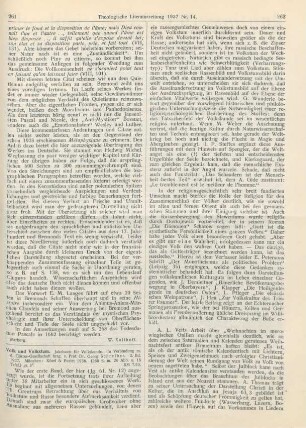 261-263 [Rezension] Volk und Volkstum