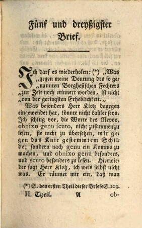 Briefe, antiquarischen Inhalts : Agōisma mallon es to parachrēma akuein ē ktēma es aei, 2