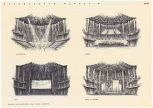 Rosengarten, Mannheim Kongresszentrum: 4 Saal perspektivische Innenansicht 1:200 (Lichtpause von Inv.Nr. 35691)
