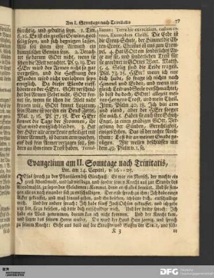 Evangelium am II. Sonntage nach Trinitatis.