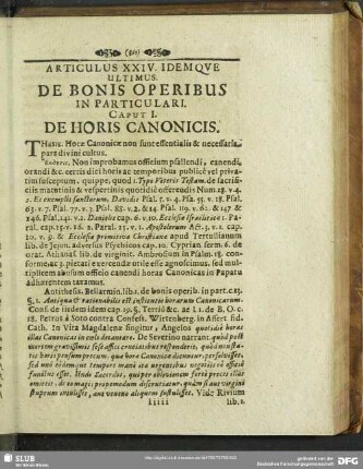 Articulus XXIV. Idemque Ultimus. De Bonis Operibus In Particulari