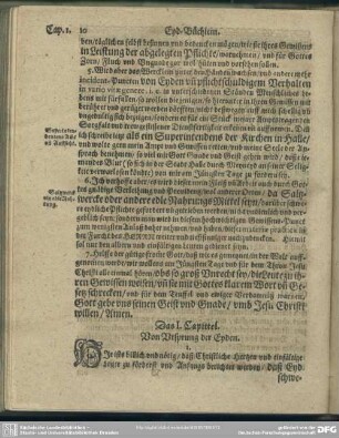 Das I. Capittel. Von Ursprung der Eyden