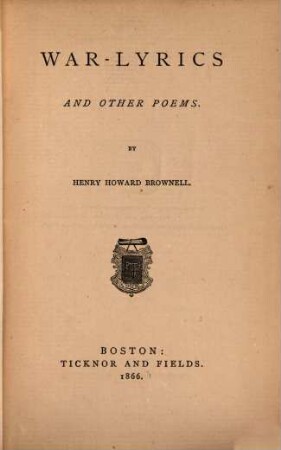 War-Lyrics and other Poems