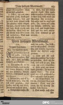 Vom heiligen Abendmahl.
