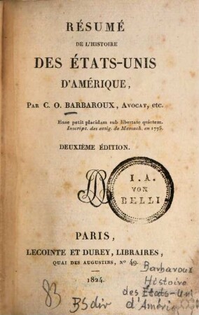 Résumé de l'histoire des États-Unis d'Amérique