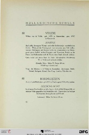 Holländische Schule (Nr. 80-85)