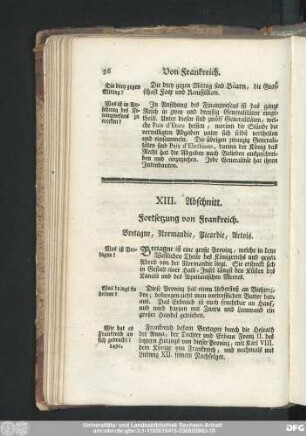 XIII. Abschnitt. Fortsetzung von Frankreich. Bretagne, Normandie, Picardie, Artois.