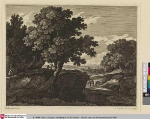 [Waldlandschaft mit Wanderern]