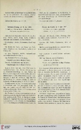 Vorstands-Sitzung am 9. Juni 1899 / Séance du Comité du 9 juin 1899