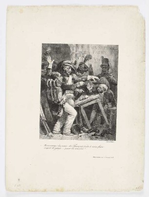 Nous sommes des amis..., Blatt 9 der Folge "Album de 1827"