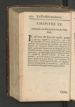 Chapitre XX. Capitel XX.