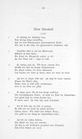 Mein Vaterland (1768)