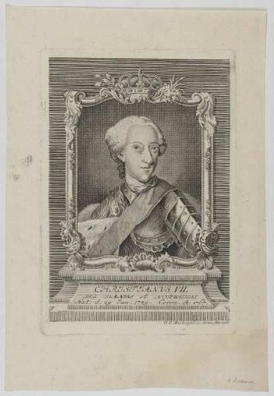 Bildnis des Chrjstjanvs VII., König von Dänemark