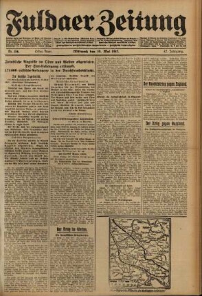 Erste Ausgabe vom Mittwoch, den 19. Mai 1915.