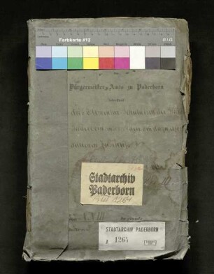 Das Elementar-Schulwesen der Stadt Paderborn, insbesondere den dazu erforderlichen Zuschuss