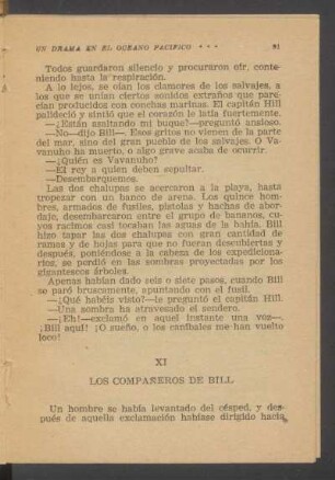 XI - Los compañeros de Bill