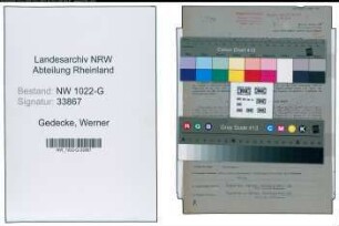 Entnazifizierung Werner Gedecke , geb. 21.01.1909 (Kaufmaennischer Angestellter)