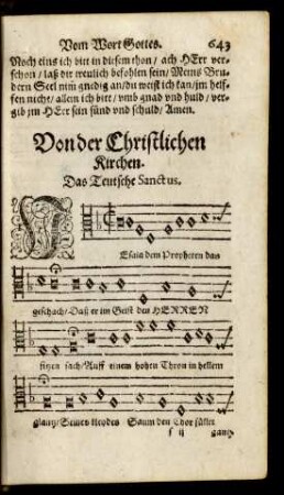 Von der Christlichen Kirchen.