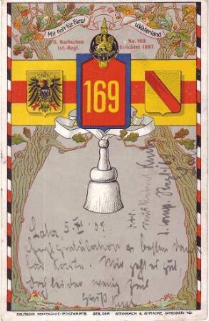 Mit Gott für Fürst und Vaterland, 82. Badisches Infanterie-Regiment