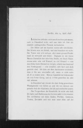 Berlin, den 24. April 1898