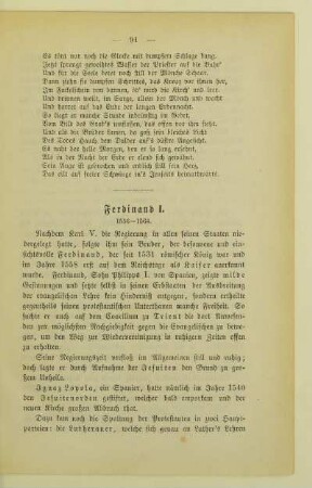 Ferdinand I. 1556 - 1564