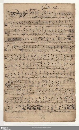 Canto Solo. o Tenore