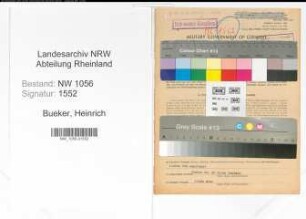 Entnazifizierung Heinrich Bueker , geb. 07.04.1893 (Landwirt)