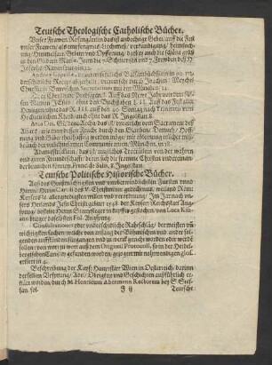 Teutsche Theologische Catholische Bücher.