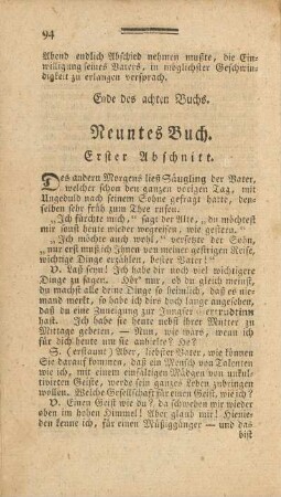 Neuntes Buch.