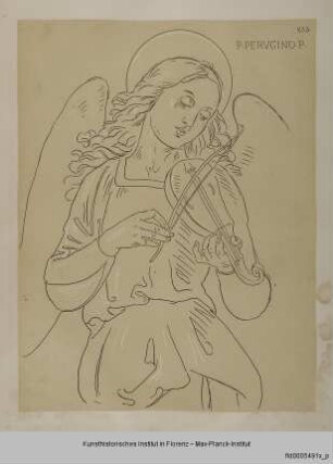 Geigespielender Engel (nach Peruginos Madonna in San Sebastiano in Panicale)