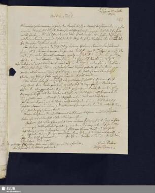 Bl. 183 SvC, Veit Hans an SvC, Julius