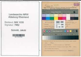 Entnazifizierung Jakob Schmitt , geb. 16.09.1896 (Kapitaen)