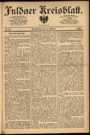 Ausgabe vom Donnerstag, den 04. Februar 1897.
