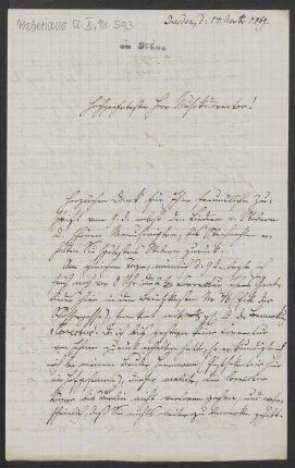 Brief an Friedrich Wilhelm Jähns : 14.11.1869
