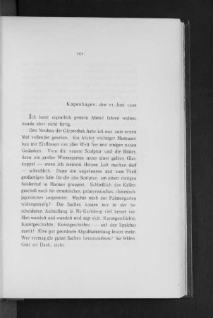 Kopenhagen, den 21. Juni 1909