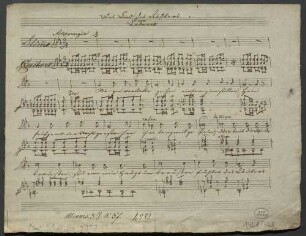 Das Lied der Räuber, V, guit, c-Moll - BSB Mus.Schott.Ha 4352-2 : [caption title, f. 1r] Das Lied der Räuber // von // Labarre