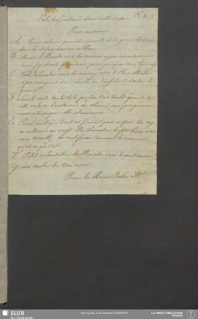 Note du Contenu dans cette Caisse