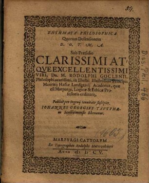 Zētēmata Philosophica
