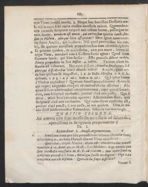 Quaestio Secunda. An omnia quae sunt intellectu necessaria ad salutem, apertissime in Scripturis proponantur?